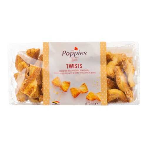 Слоеное печенье со сливочным маслом Твист Poppies 200 г, Бельгия в Мария-Ра