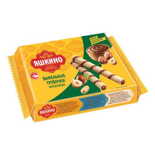 Трубочки вафельные Яшкино Ореховые 190г в Мария-Ра