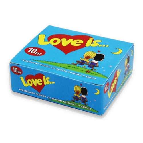 Жевательная резинка Love is клубника-банан 4.2 г 10 штук в Мария-Ра
