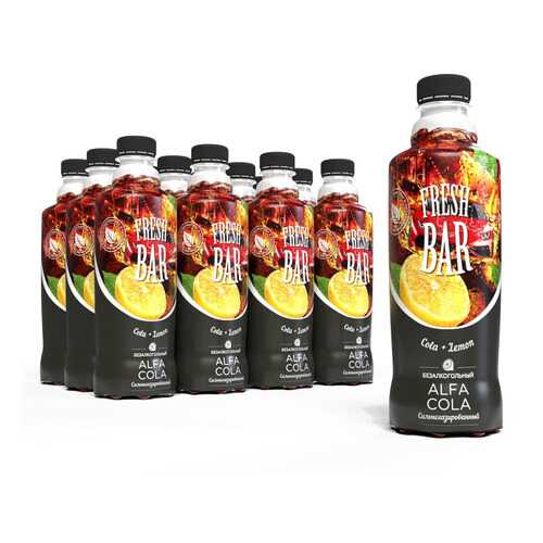 Газированный напиток Fresh Bar Альфа Кола 12 шт по 480 мл в Мария-Ра