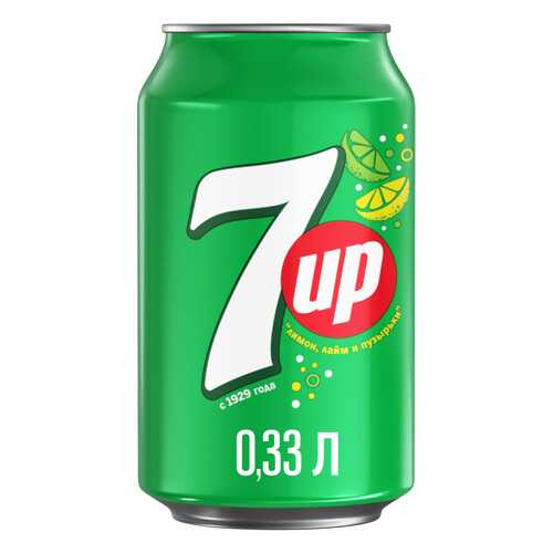 Напиток 7Up лимон и лайм жестяная банка 0.33 л в Мария-Ра