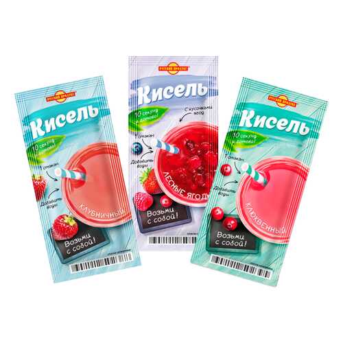 Набор кисели Русский продукт 3 вкуса 25 г в Мария-Ра