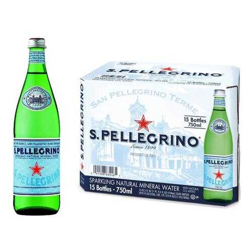 Минеральная вода газ S.Pellegrino 0.75 л стекло по 15 шт в Мария-Ра