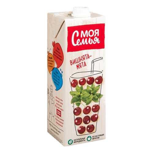 Напиток сокосодержащий Моя Семья вишнята-мята 0.95 л в Мария-Ра