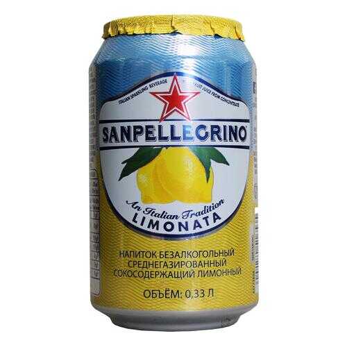 Напиток сокосодержащий San Pellegrino со вкусом лимона, 0,33 л а/б по 6шт в Мария-Ра
