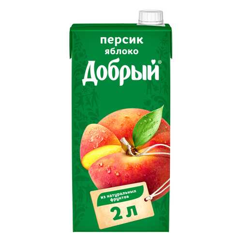 Нектар Добрый персик-яблоко 2 л в Мария-Ра