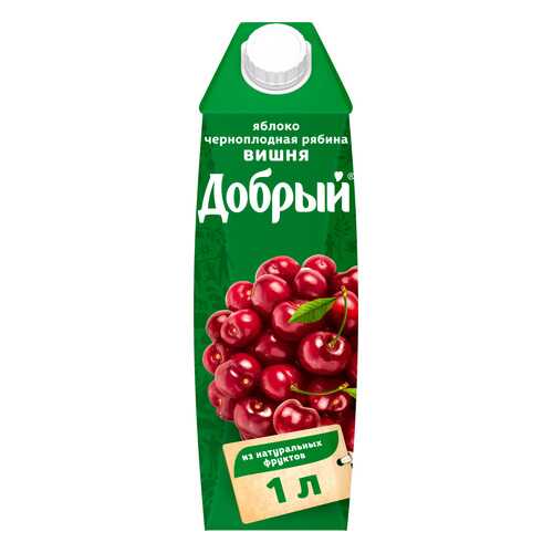 Нектар Добрый яблоко-вишня-черноплодная рябина 1 л в Мария-Ра