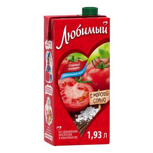 Нектар Любимый спелый томат с морской солью 1.93 л в Мария-Ра