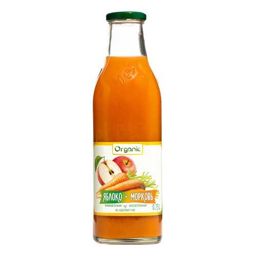 Сок Organic Яблоко-Морковь прямого отжима 750 мл (стекло) в Мария-Ра
